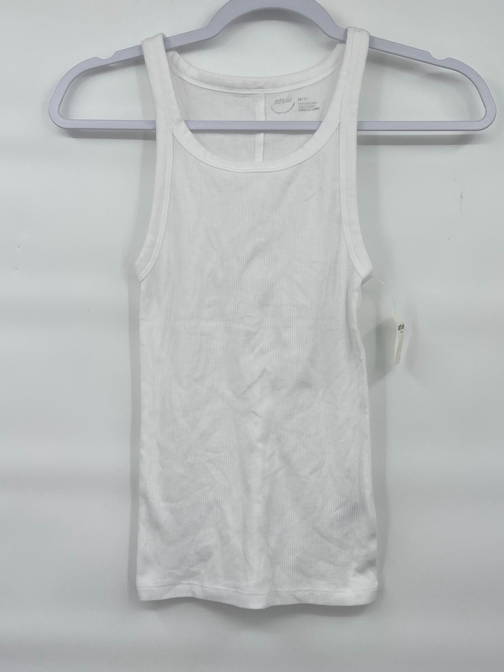 Aerie NWT white cotton tank top